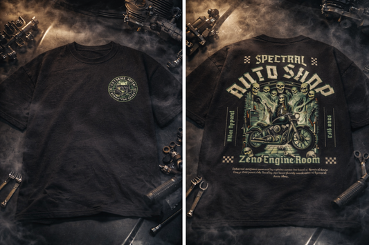 Spectral Auto Shop – Ghost Rider Oversized Tee
