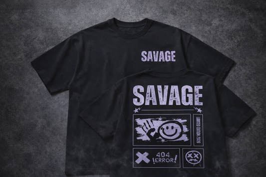 The "Savage Error" Heavyweight Oversized Tee