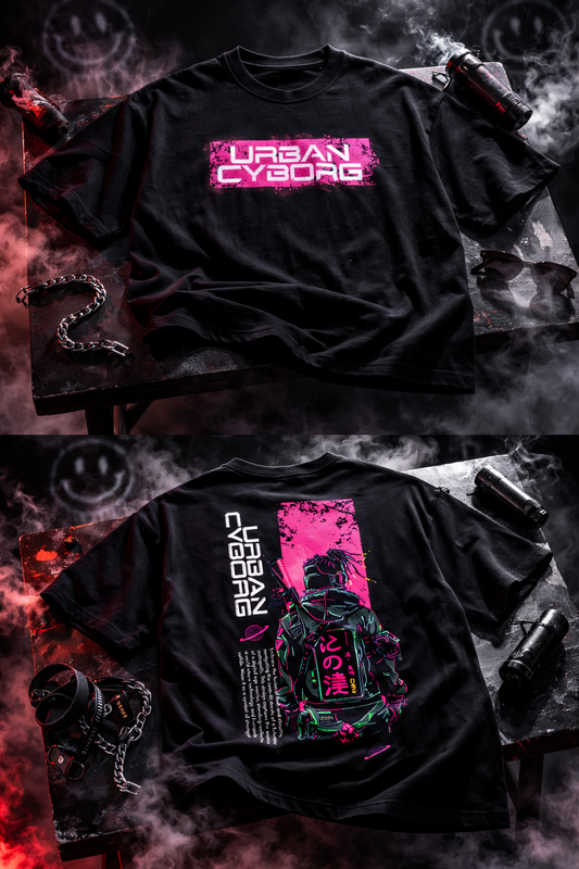 Neon Cyborg Oversized Tee